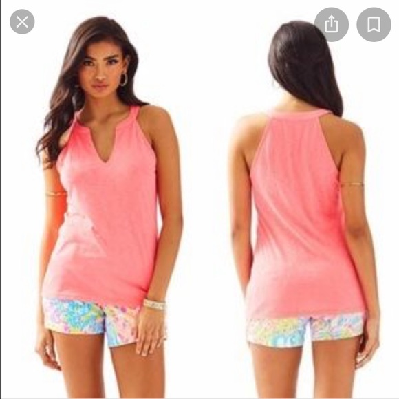 Lilly Pulitzer Tops - Lilly Pulitzer Arya Coral Tank Size Small
